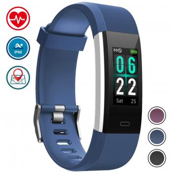 WOWGO Pulsera de Actividad Inteligentepant Alla a Color Reloj Deportivo Monitor de Ritmo Cardíaco IP68 Impermeable,Pulsometro Podometro con Contador de Pasos 14 Modos de Deporte Regalos