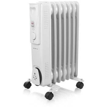 Radiador de Aceite Emerio HO-124421, 1500 W, 3 niveles de calefacción, termostato manual, móvil con ruedas, protección contra vuelco y sobrecalentamiento
