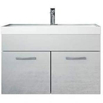 Mueble de baño Paso 01 80cm Blanco Brillante - Armario Móvil para Lavabo