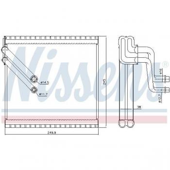Evaporador de aire acondicionado NISSENS 92409