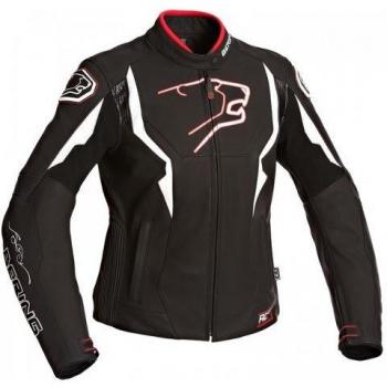 Bering chaqueta moto Lady agera-r, Negro/Blanco, talla 38 