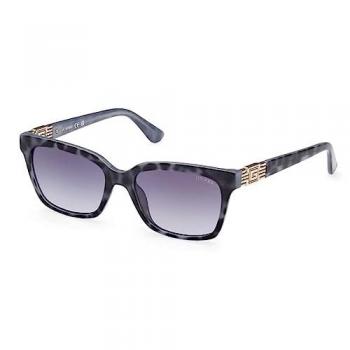 Guess Women's Rectangular Blue Resin Sunglasses with Mirrored Lenses, Model GU7869 92W 145 mm