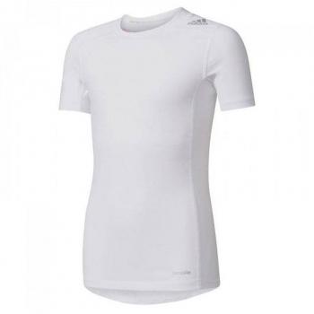 adidas YB TF Base tee Camiseta, Niños, Blanco, 128