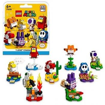 LEGO 71410 Super Mario Packs de Personajes: Edición 5, Juguete Sorpresa, Figura Coleccionable y Soporte