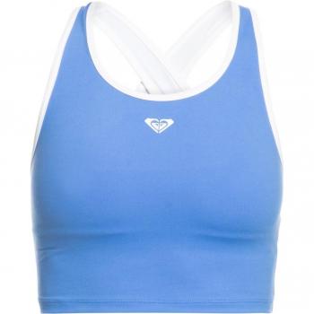 Sujetador deportivo de mediana sujeción de mujer Roxy Heart Into It azul - XS