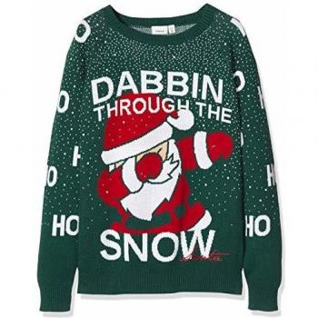 NAME IT Nkmrexmas LS Knit suéter, Rojo