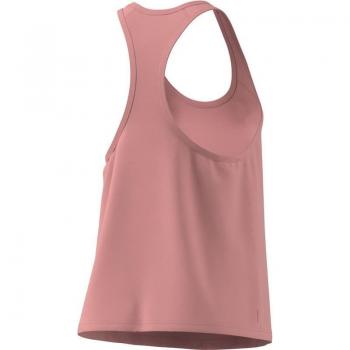 Camiseta Adidas Train Essentials Minimal Branding Racerback Mujer Rosa (L)