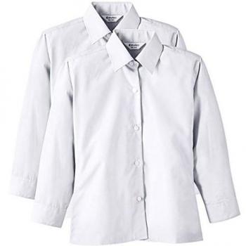 Trutex 2PK LS Non Iron Shirt, Camisa Niños, Blanco