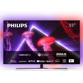 Philips 55OLED807/12 55 4K UHD OLED Android TV con Ambilight, HDR10+, Dolby Vision y Dolby Atmos
