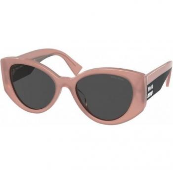 Miu Miu Mu 03WS Col. 06X5S0 Irregular Oversized Sunglasses for Women - Géométrique Pink, Size: 53 MM, Wide Arms