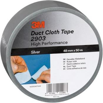 Cinta americana 3M DUCT 2903 50MX48MM 0,28MM Plata