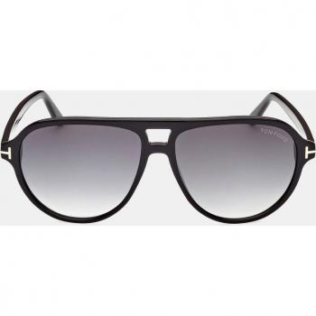 Tom Ford FT0932 Jeffrey Aviator Sunglasses, Black/Smoke Gradient, Size: 59mm