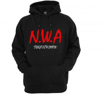 EMIS Print NWA Recto Outta Compton Sudadera con Capucha, Dr Dre, fácil e, Cubito de Hielo, MC REN, Yella Negro Negro XL