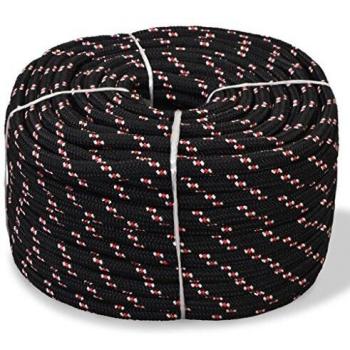 vidaXL Marine Rope Polypropylene 14 mm 50 m Black