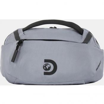Metropolis - Riñonera de poliéster reciclado en negro con bolsillo RFID