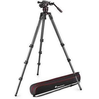 Manfrotto - Kit video con trípode de carbono MPRO 536 y cabezal Nitrotech 608