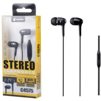 Auriculares Intrauditivos con Micrófono ONEPLUS C4575 - Negro, Cable 1.2M