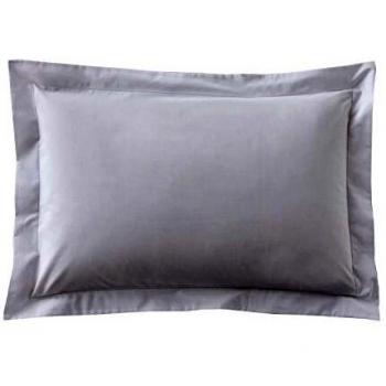 Blanc des Vosges Rectángulo Almohada, algodón, Blanco, 50 x 75 cm