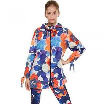 Desigual - Abrigo impermeable - para mujer multicolor S