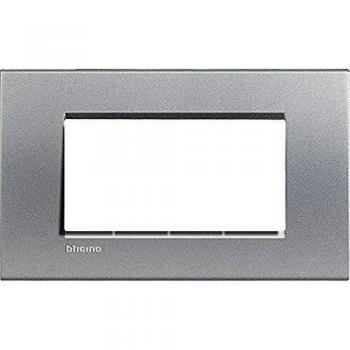 Placa Embellecedora Cuadrada 4 Módulos Tech LivingLight BTICINO LNA4804TE
