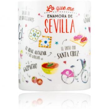 Lovely Streets Mr. Wonderful - Taza con Mensaje Lo Que me enamora de Sevilla
