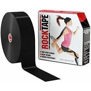 RockTape Bulk Cinta para kinesiología, Unisex Adulto, Negro, 2/5cm/32m