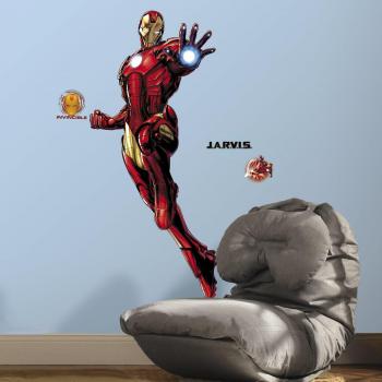 Marvel comics giant vinyl wall decal set iron man room mates album stickers
