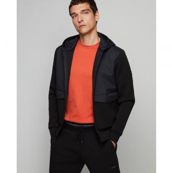 Chaqueta Hackett London para hombre - Equinox Hooded Zip-Up (negro)