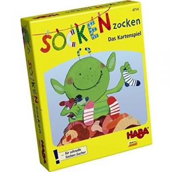 HABA 4714 Socken zocken - Juego de Cartas Infantil con Calcetines