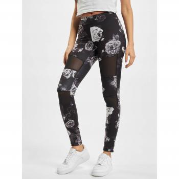 Urban Classics Ladies Tech Mesh AOP Darkflower Leggings