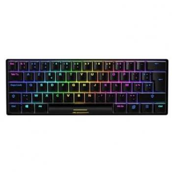 Teclado Gaming Sharkoon SGK50 S4 USB AZERTY Francés Negro con switches Kailh Red