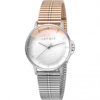 Esprit Women's Grey and Rose Gold Stainless Steel Watch