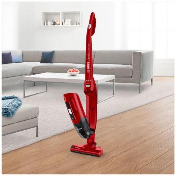 Aspiradora de mano y escoba eléctrica Bosch Serie 2 Readyy'y 14.4V sin bolsa color rojo