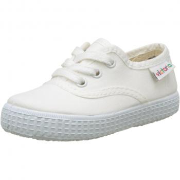 victoria Plano VICTORIA Tenis 1915 Inglesa Lona 106613-KIDS para Unisex-niños Blanco 22