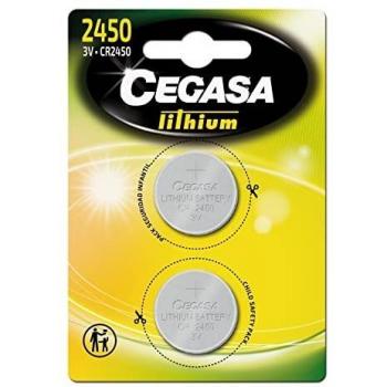 cegasa CR2450 - Pack 2 pilas botón litio