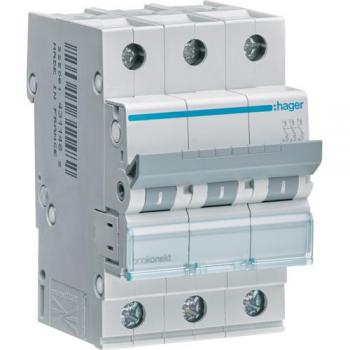 Interruptor diferencial 3P C 25A 6kA Hager MCN325E