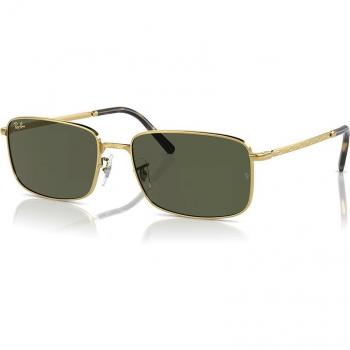 Ray-Ban RB3717 Unisex Square Sunglasses Gold 919631 Asian Fit Size 60