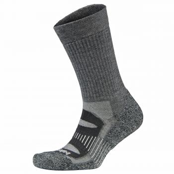 Balega Blister Resistir Crew Calcetines de Running Athletic para Hombres y Mujeres, Mujer, Color Gris Oscuro, tamaño S