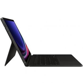 Samsung Book Cover Keyboard QWERTZ para Galaxy Tab S9/S9 FE/S10, Negro, con AI-Taste y diseño delgado