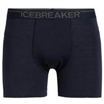 Icebreaker Merino Calzoncillos Tipo bóxer Anatomica estándar para Hombre, Azul Marino Medianoche, Talla M