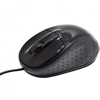 KL Tech KRU6 - Ratón óptico USB, negro