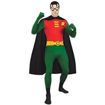 Disfraz de Robin de Batman - Traje de Segunda Piel Original - Talla L