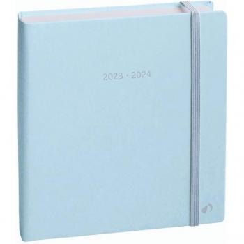 Agenda 16 meses Quo Vadis Pastel 16x16 D/P Mul 23-24 Azul