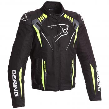 Bering chaqueta moto primo-r, Negro/Fluo, talla M