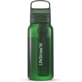 LifeStraw Go Series 1 L Water Bottle w/Filter, Terrace Green, 1 Liter, LGV41LGRWW