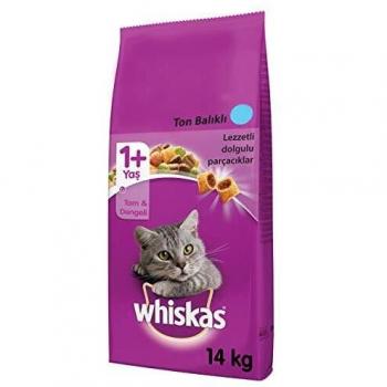 Whiskas Ração para Gatos Adultos 1+ Anos Sabor Atum, Pacote Econômico de 28 kg (24 kg + 4 kg Grátis)