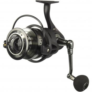 Mitchell 498 Front Drag - Combo de Surf Fishing, Color Negro