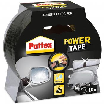 Cinta Adhesiva Power Tape Pattex, Resistente al Agua, 10m x 5cm, Color Negro