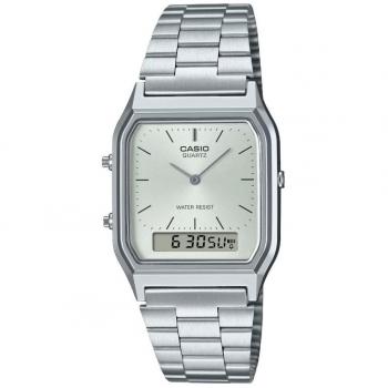 Casio Vintage Edgy Collection Silver Analog-Digital Quartz Unisex Watch