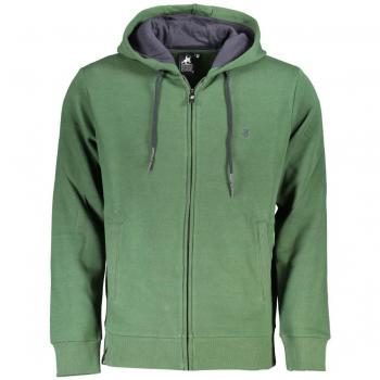 U.S. Polo Assn. Men's Green Hooded Sweatshirt with Elegant Embroidery - XXL